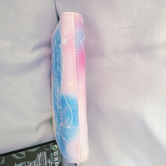 Disney Loungefly Mickey Minnie Mouse Constellation Zip Wallet Pastel New - Picture 5 of 10